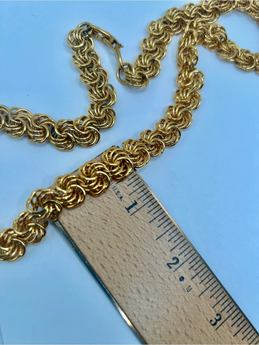 Vintage 1980’s Napier Gold-Plated Chain Necklace Pat Pend 4774743 - Picture 9 of 12